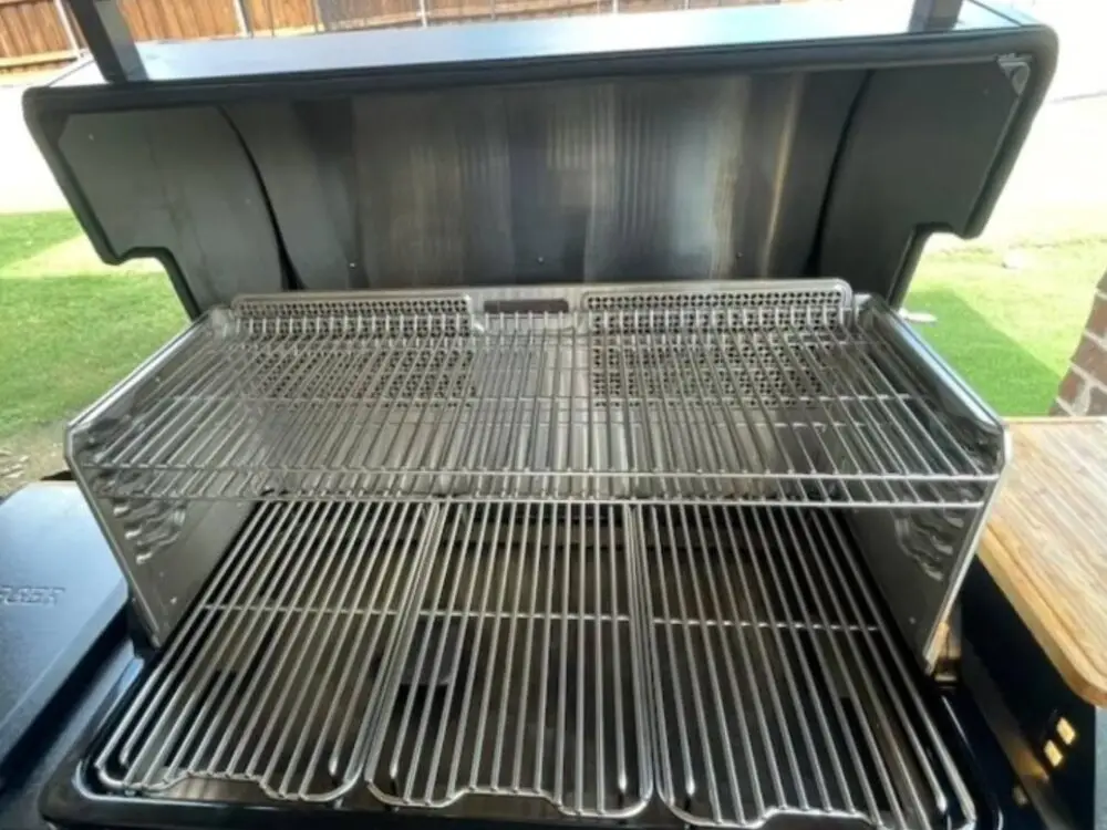 Pellet grill after cleaning